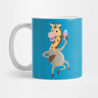 Happy Giraffe Donkey Mug